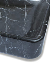 Black And White Marble Rectangular Basin - StonesWork