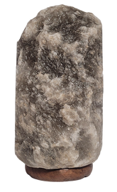 Grey Natural Shape Crystal Rock Salt Lamp - StonesWork