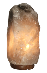 Grey Natural Shape Crystal Rock Salt Lamp - StonesWork