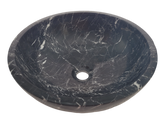 Black And White Marble Round Basin