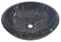 Black And White Marble Round Basin