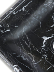 Black And White Marble Marble Square Basin - StonesWork