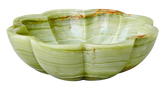 Green Onyx Flower Basin 12 cm Height
