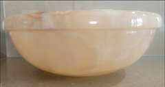 Honey Onyx Round Basin - StonesWork