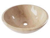 Botticino Round Marble Basin