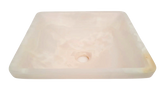 Pink Onyx Square Basin