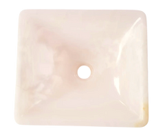 Pink Onyx Square Basin
