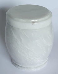 Handmade Carrara Marble Urn – 18x15cm Timeless Italian Elegance