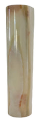Green Onyx Cylindrical Lamp – Handcrafted from One Solid Stone (30x8x8cm, 1.35kg)