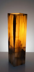 Honey Onyx Glow Lamp – 30cm Rectangular Stone Light