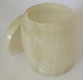Handmade Green Onyx Urn – 18x15cm Polished Marble Keepsake Container