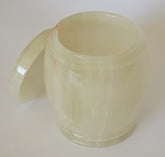 Handmade Green Onyx Urn – 18x15cm Polished Marble Keepsake Container