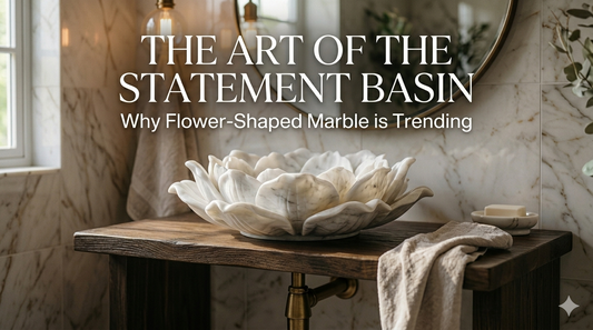 The Art of the Statement Basin: Why Flower-Shaped Marble is Trending