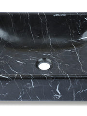 Black And White Marble Rectangular Basin - StonesWork