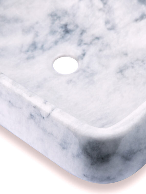 Carrara Marble Rectangular Basin - StonesWork