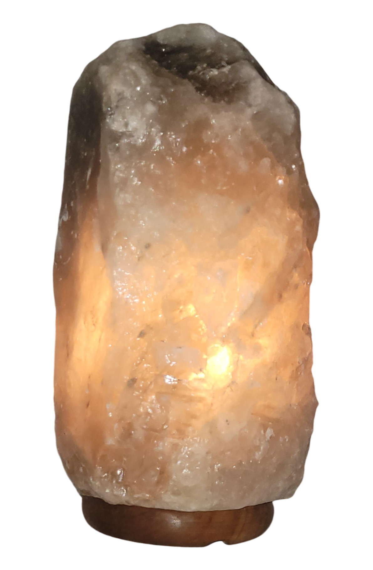 Grey Natural Shape Crystal Rock Salt Lamp - StonesWork