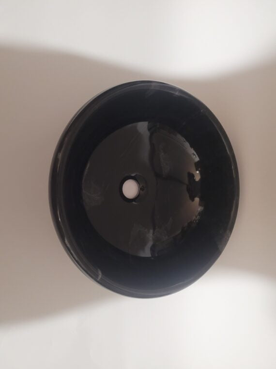 Jet Black Marble Ring Shaped Basin - StonesWork