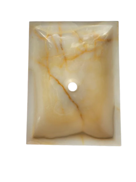 Honey Onyx Rectangular Basin