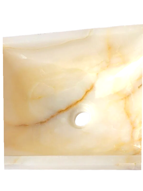 Honey Onyx Rectangular Basin