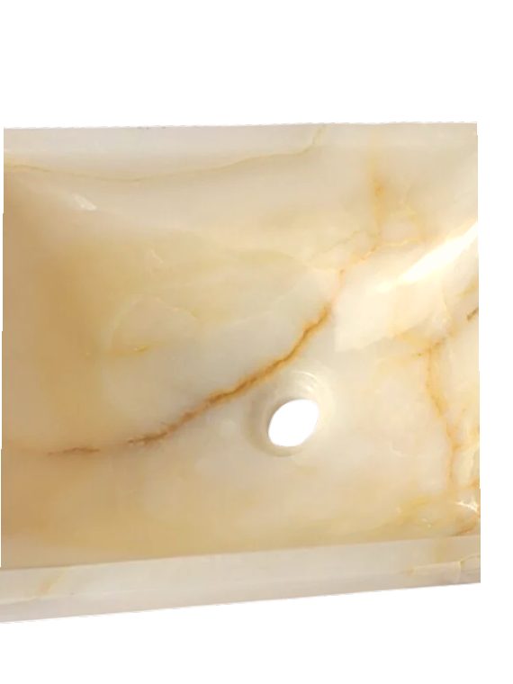 Honey Onyx Rectangular Basin