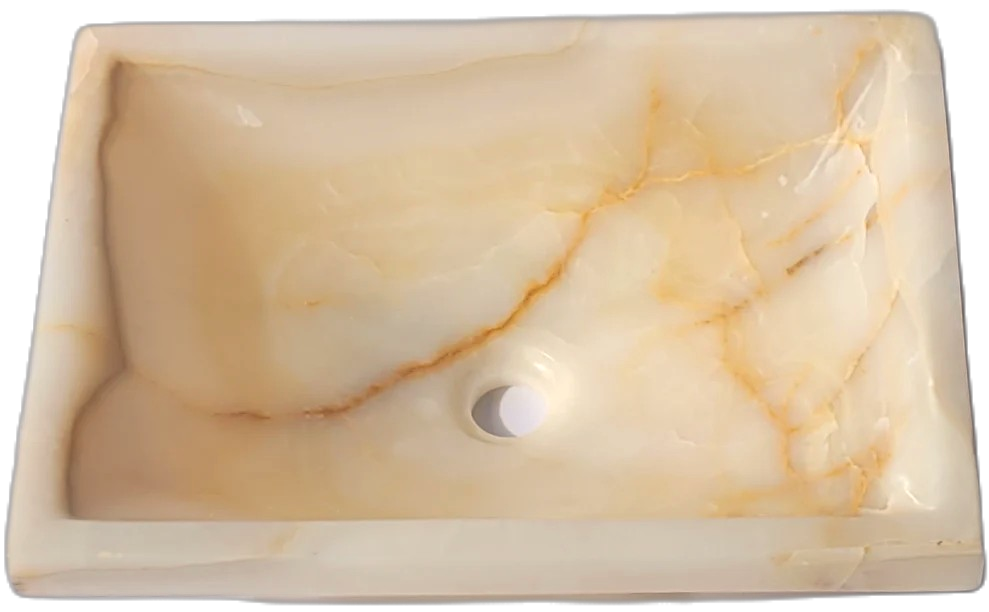 Honey Onyx Rectangular Basin