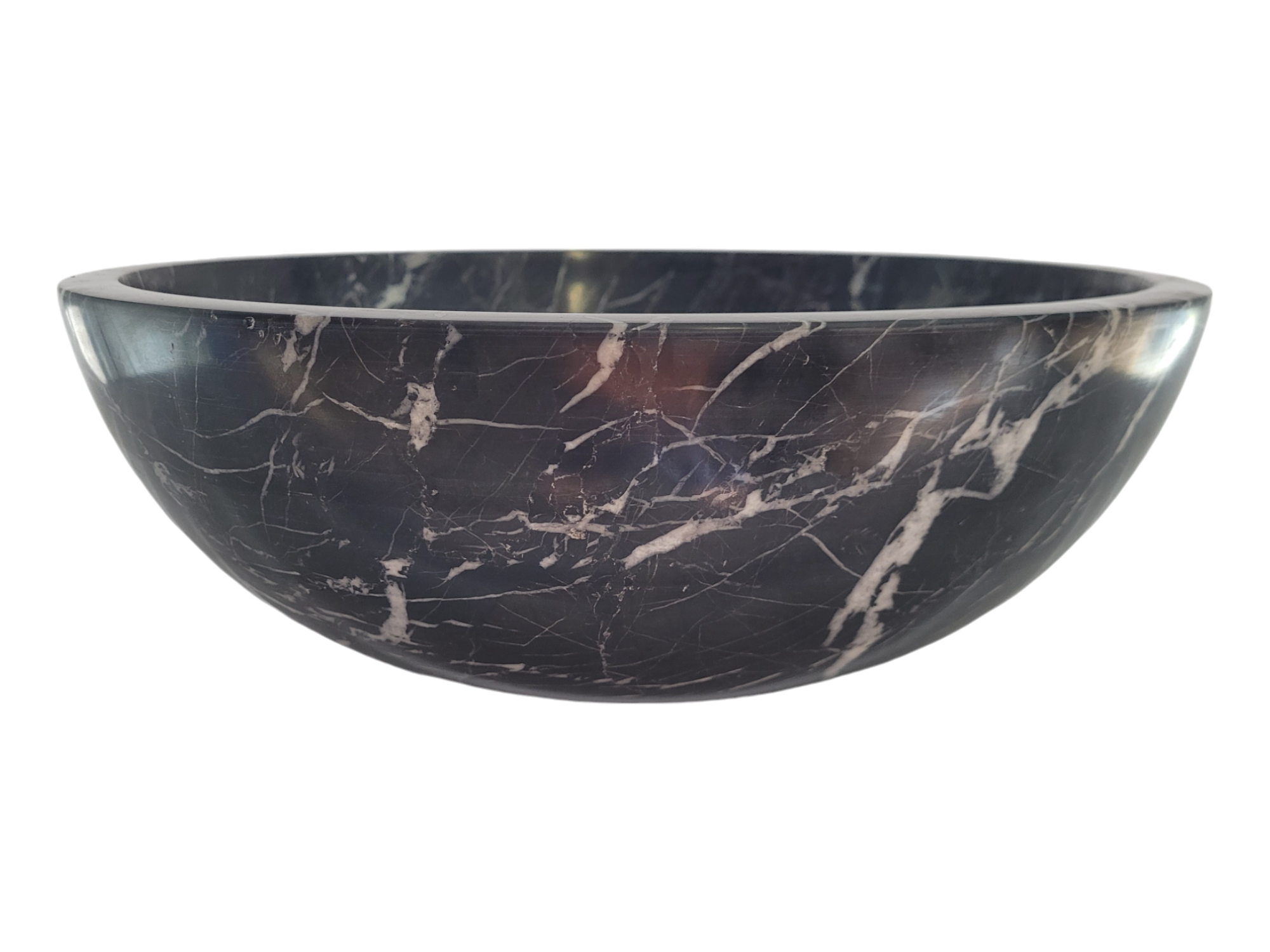 Black And White Marble Round Basin