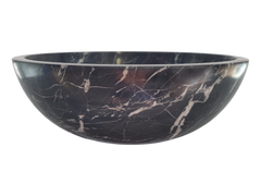 Black And White Marble Round Basin