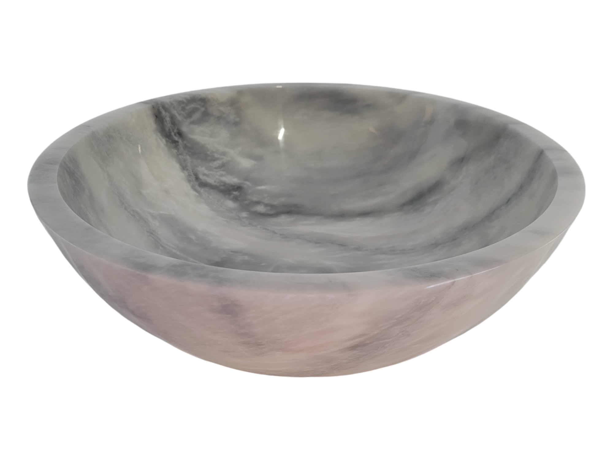 Carrara Marble Round Basin