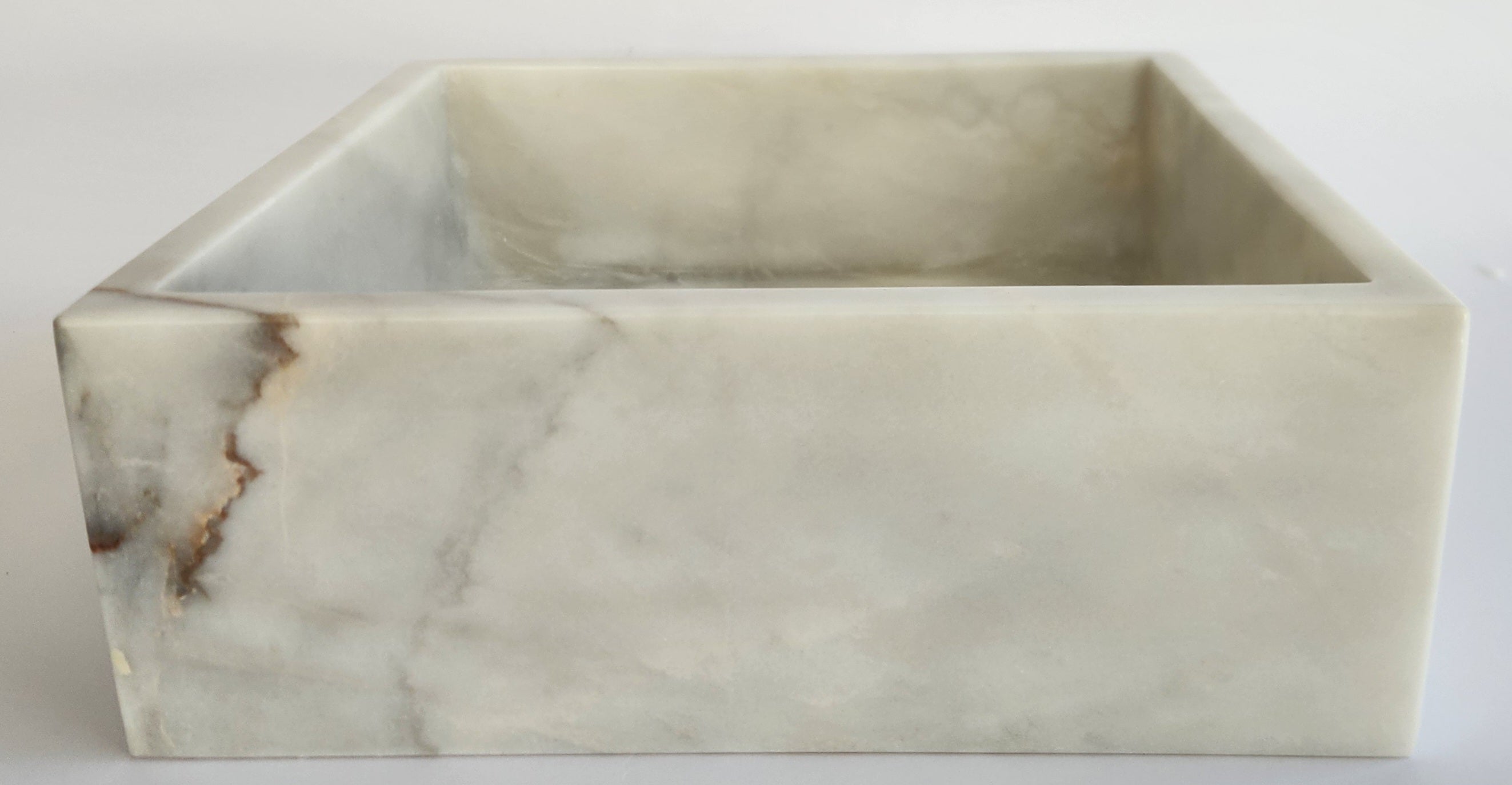 Carrara Marble Square Basin