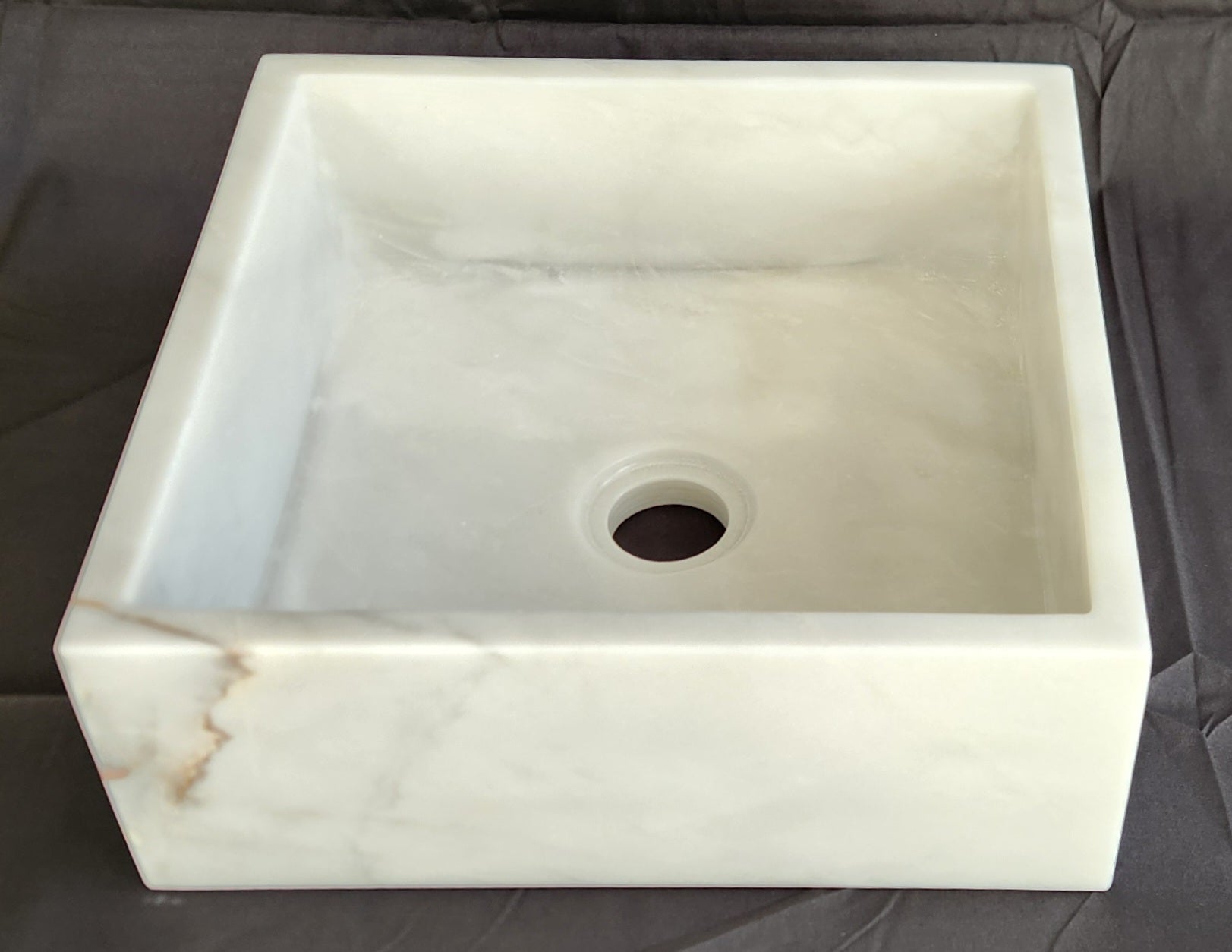 Carrara Marble Square Basin