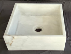 Carrara Marble Square Basin