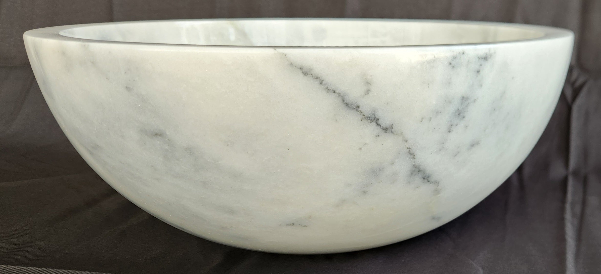 Carrara Marble Round Basin