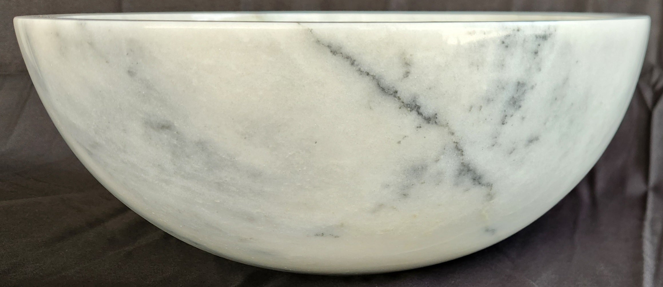 Carrara Marble Round Basin