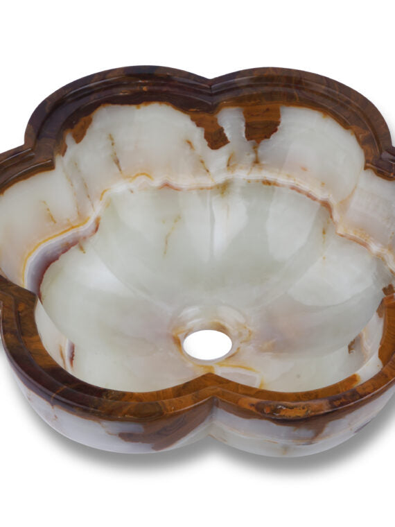 Green Onyx Flower Basin - StonesWork