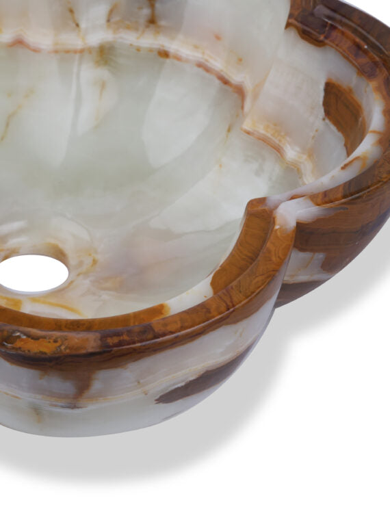 Green Onyx Flower Basin - StonesWork