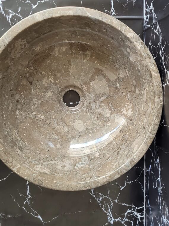 Oceanic Marble Round Basin - StonesWork