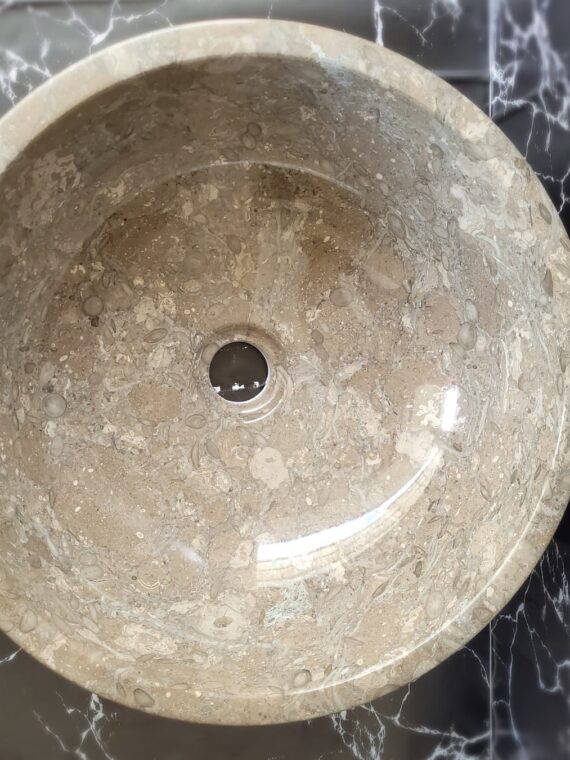 Oceanic Marble Round Basin - StonesWork