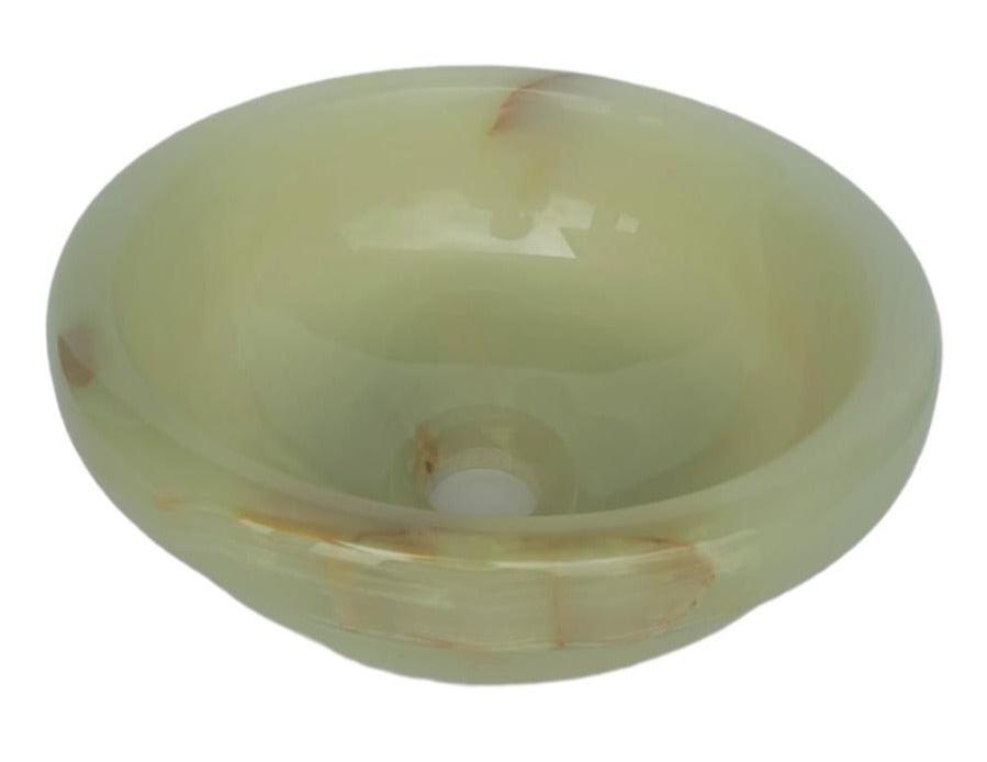 Green Onyx Round Medium Size Basin - StonesWork