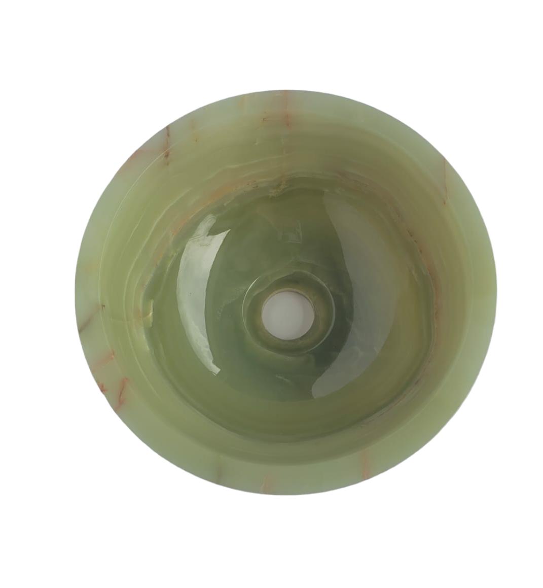 Green Onyx Round Small Basin - StonesWork