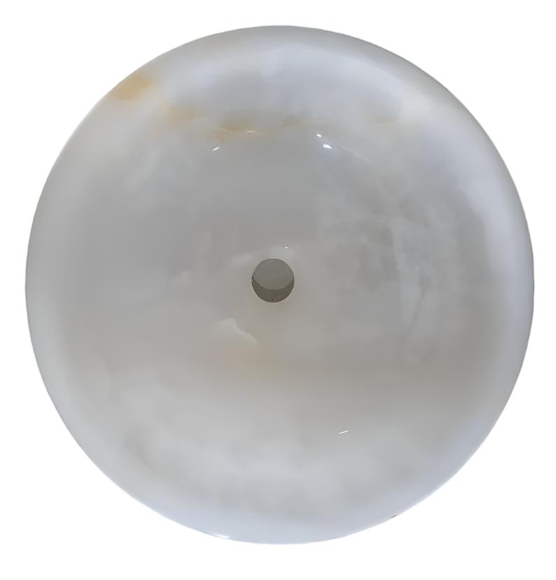 White Onyx Round Basin - StonesWork