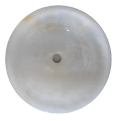 White Onyx Round Basin - StonesWork