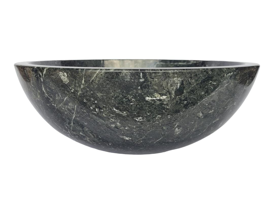 Natural Stone Marble Round Shape Basin Counter Top Bathroom Sink In Green Marble - StonesWork