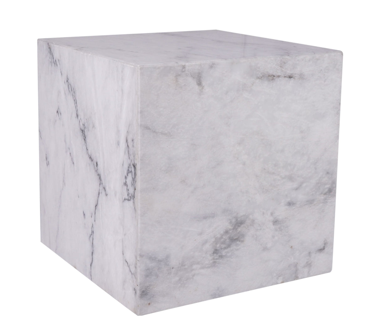 Carrara Marble Plinth Table Square Shape