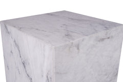 Carrara Marble Plinth Table Square Shape