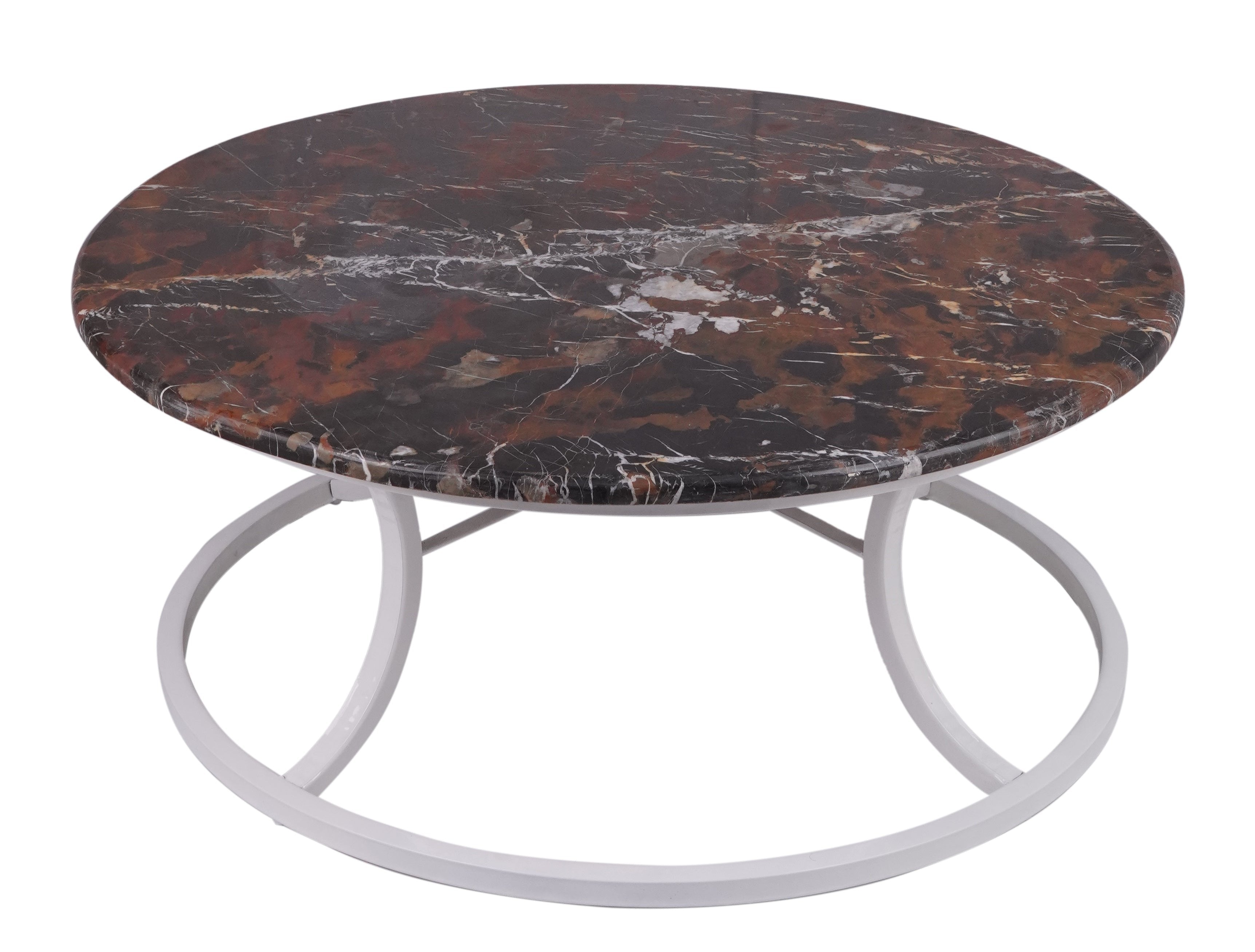 Black and Gold Marble Round Coffee Table