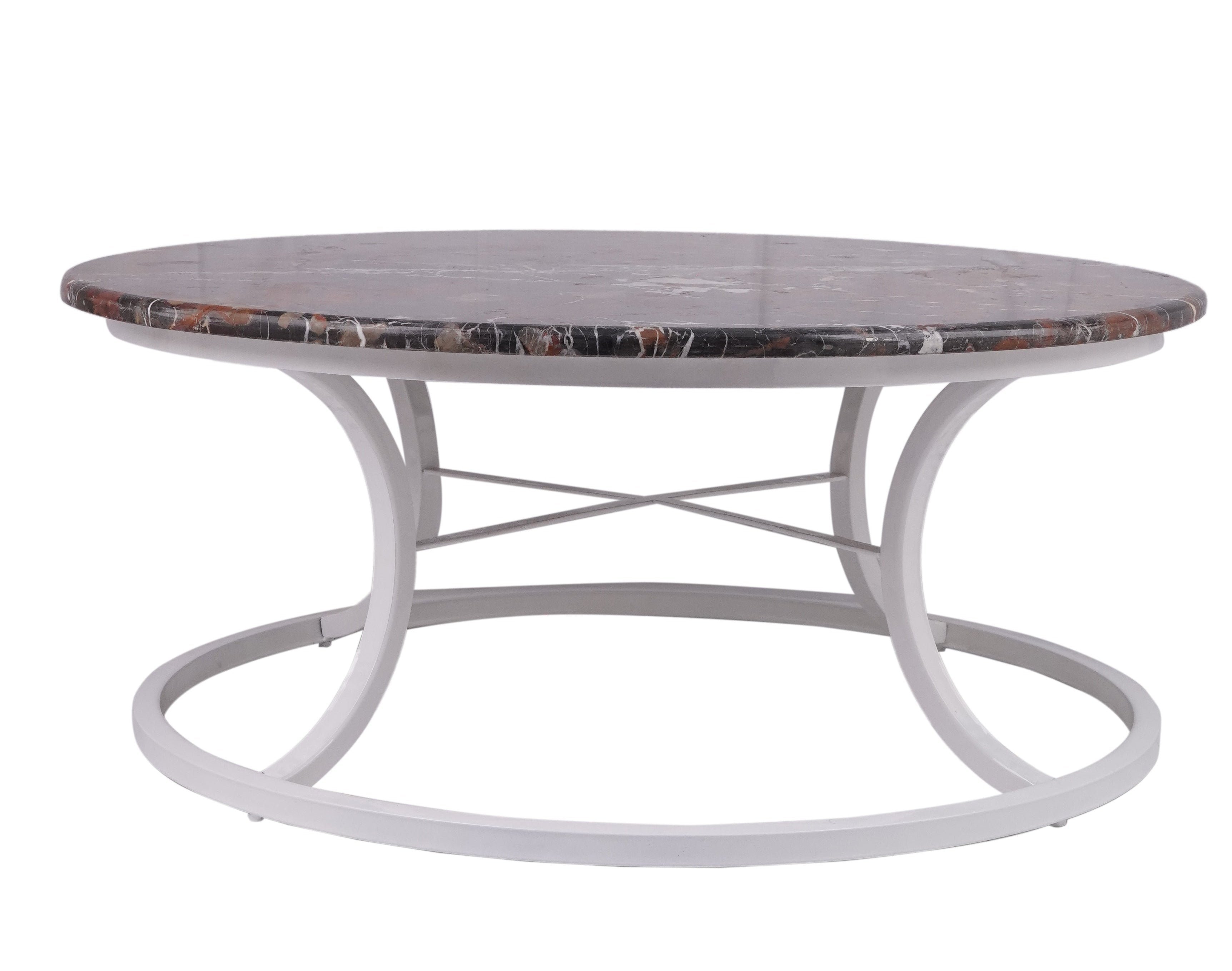 Black and Gold Marble Round Coffee Table