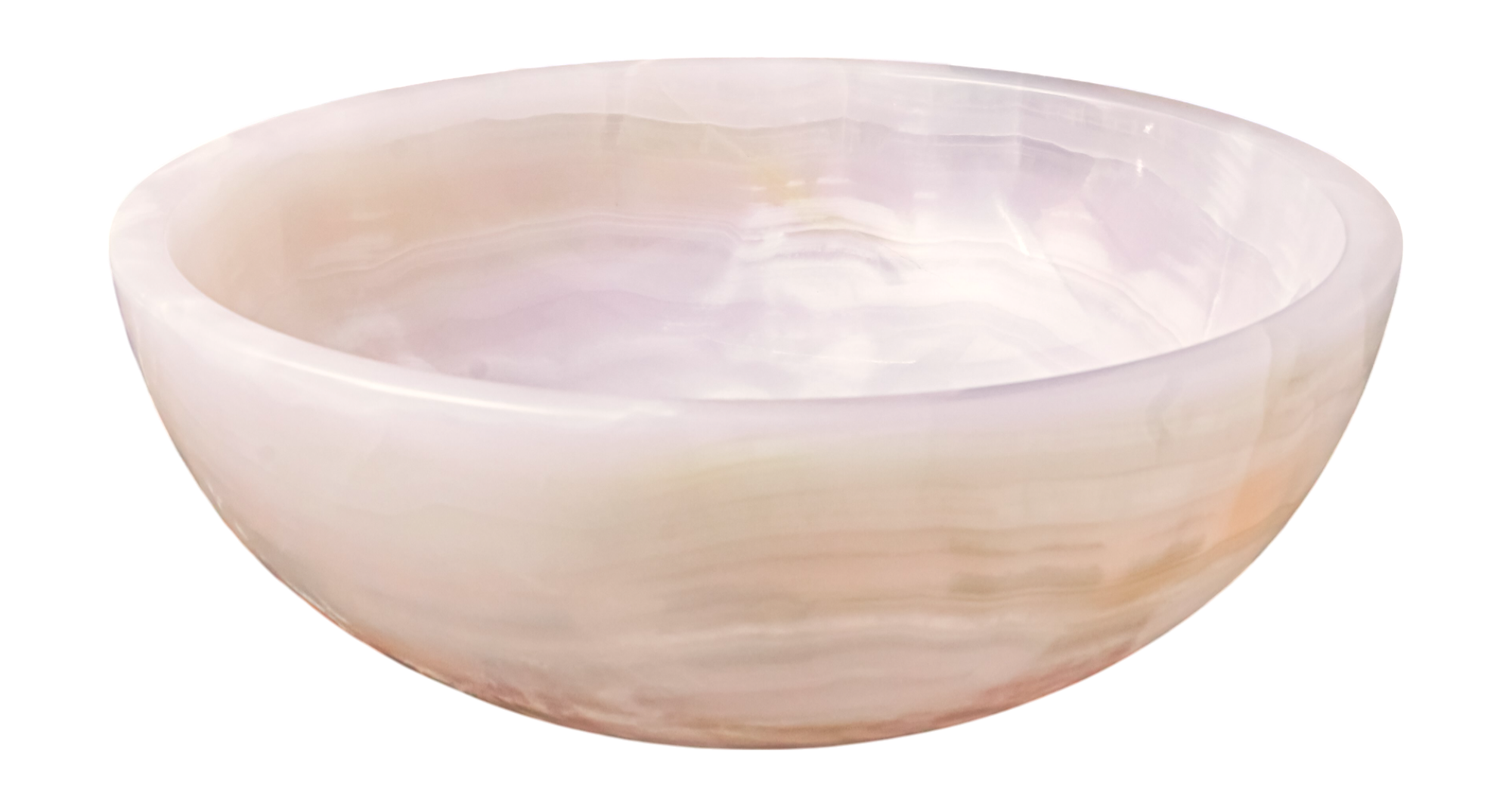 Pink Onyx Round Basin