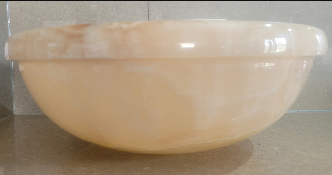 Honey Onyx Round Basin - StonesWork