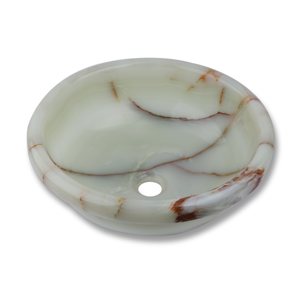 Green Onyx Round Basin - StonesWork