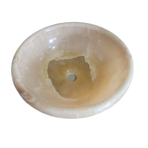 Honey Onyx Round Basin - StonesWork